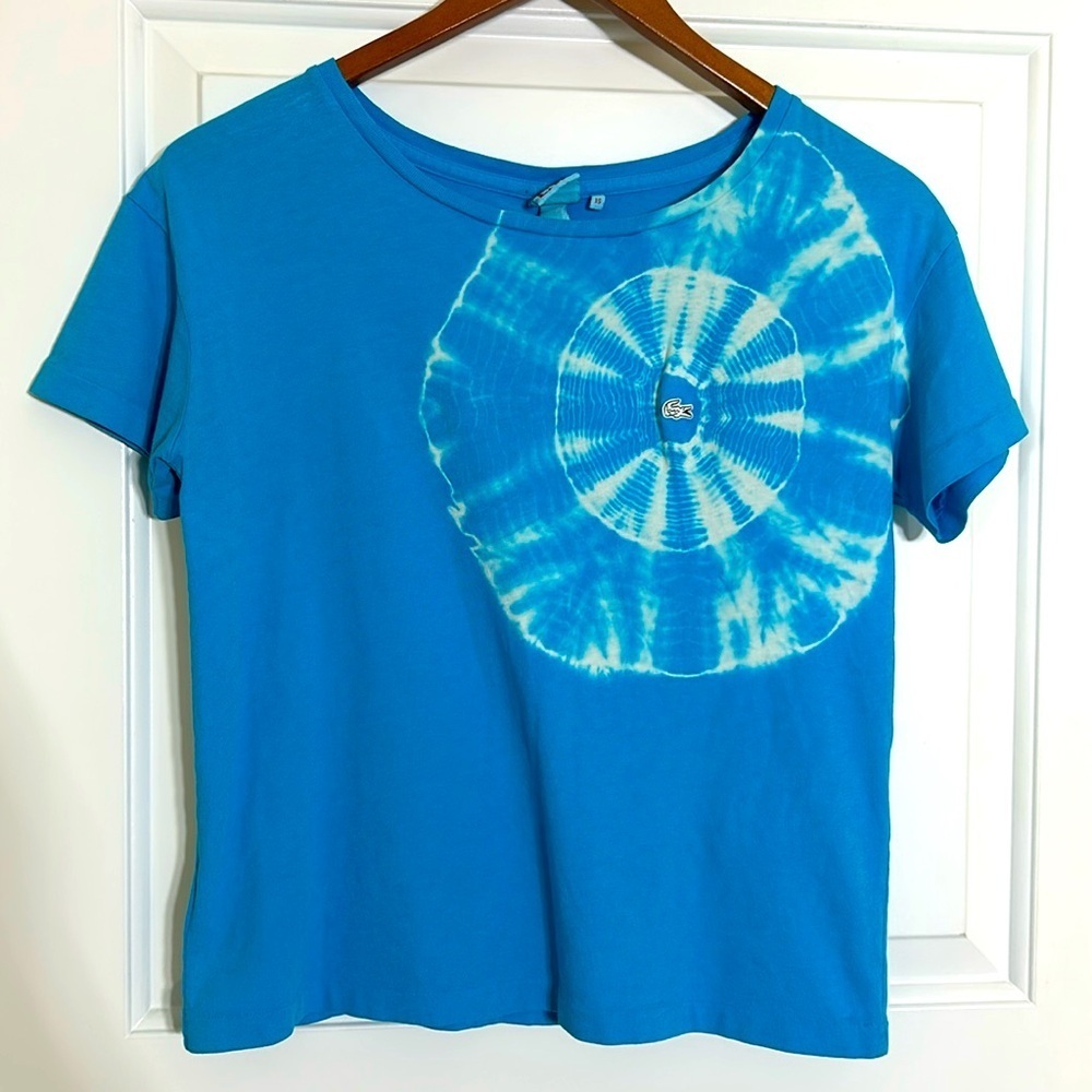 Lacoste Live Blue Tye-Dye T-Shirt size XS